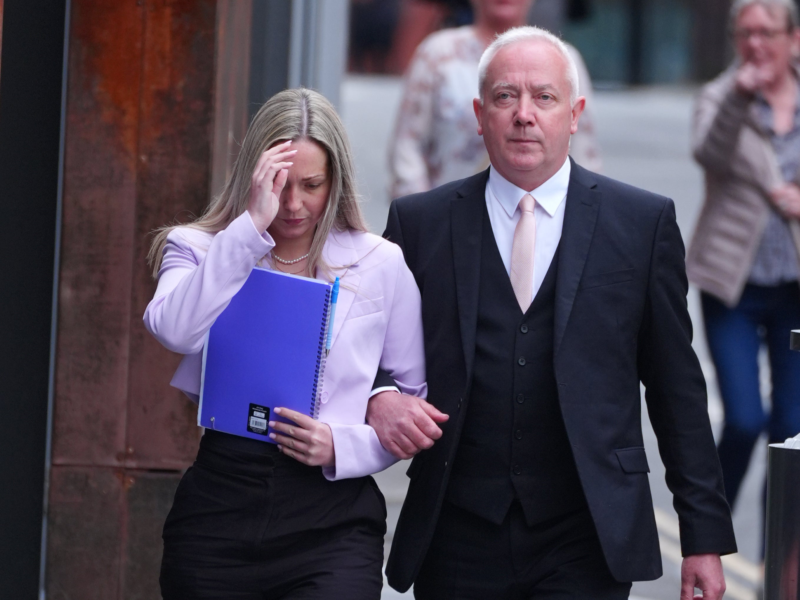 Joynes arriving at Manchester Crown Court on Monday