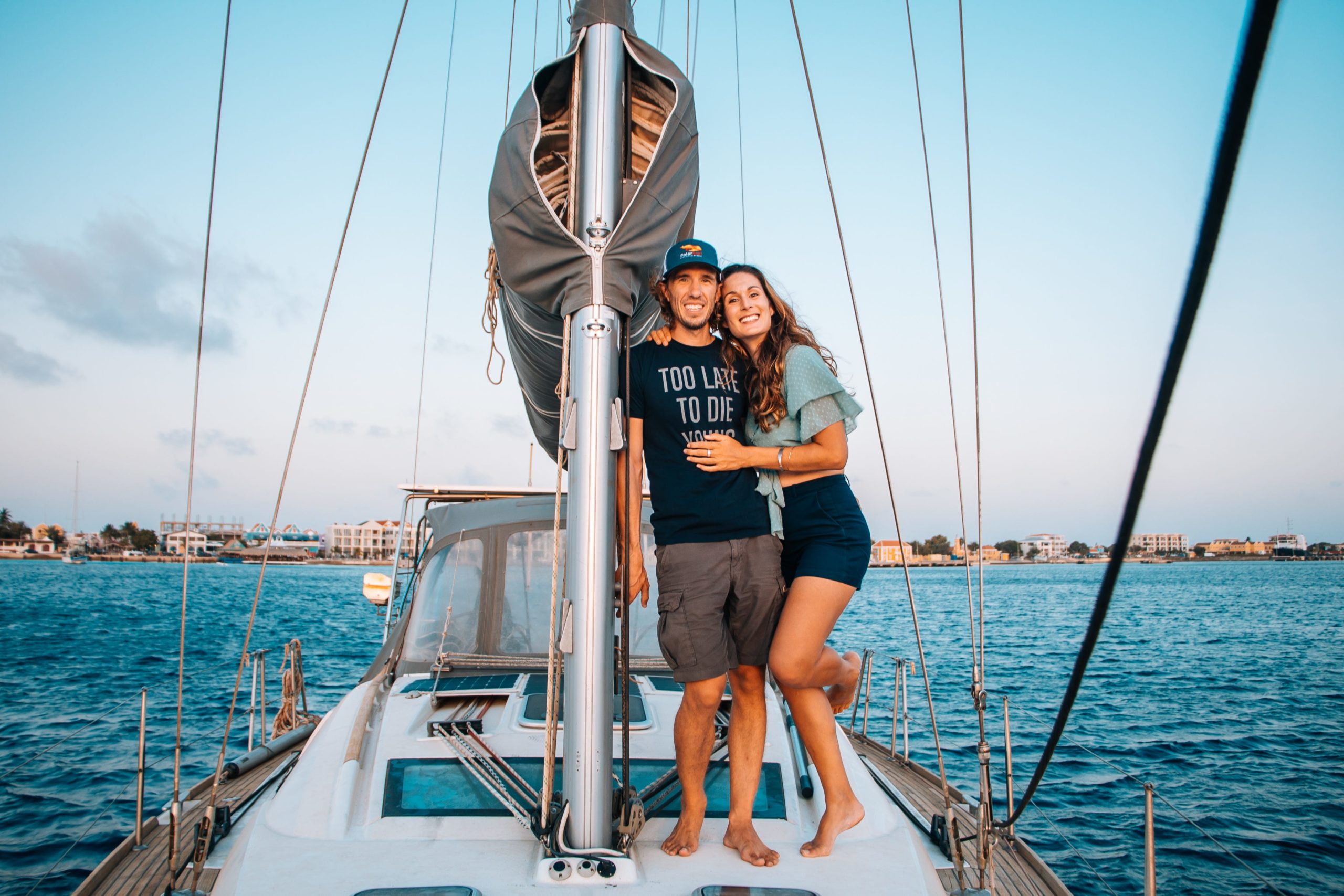 Sophie Darsy and Ryan Ellison left the corporate world behind to live on a sailboat.